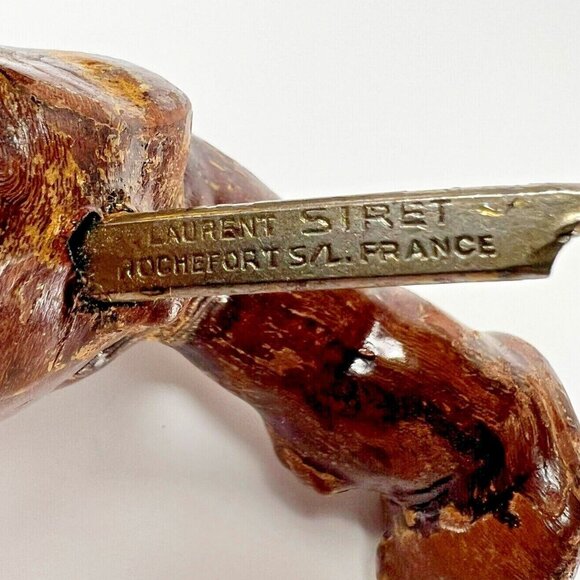 Vtg Laurent Siret Rochefort Grapevine T Handle Corkscrew Bottle Opener France - Picture 7 of 9